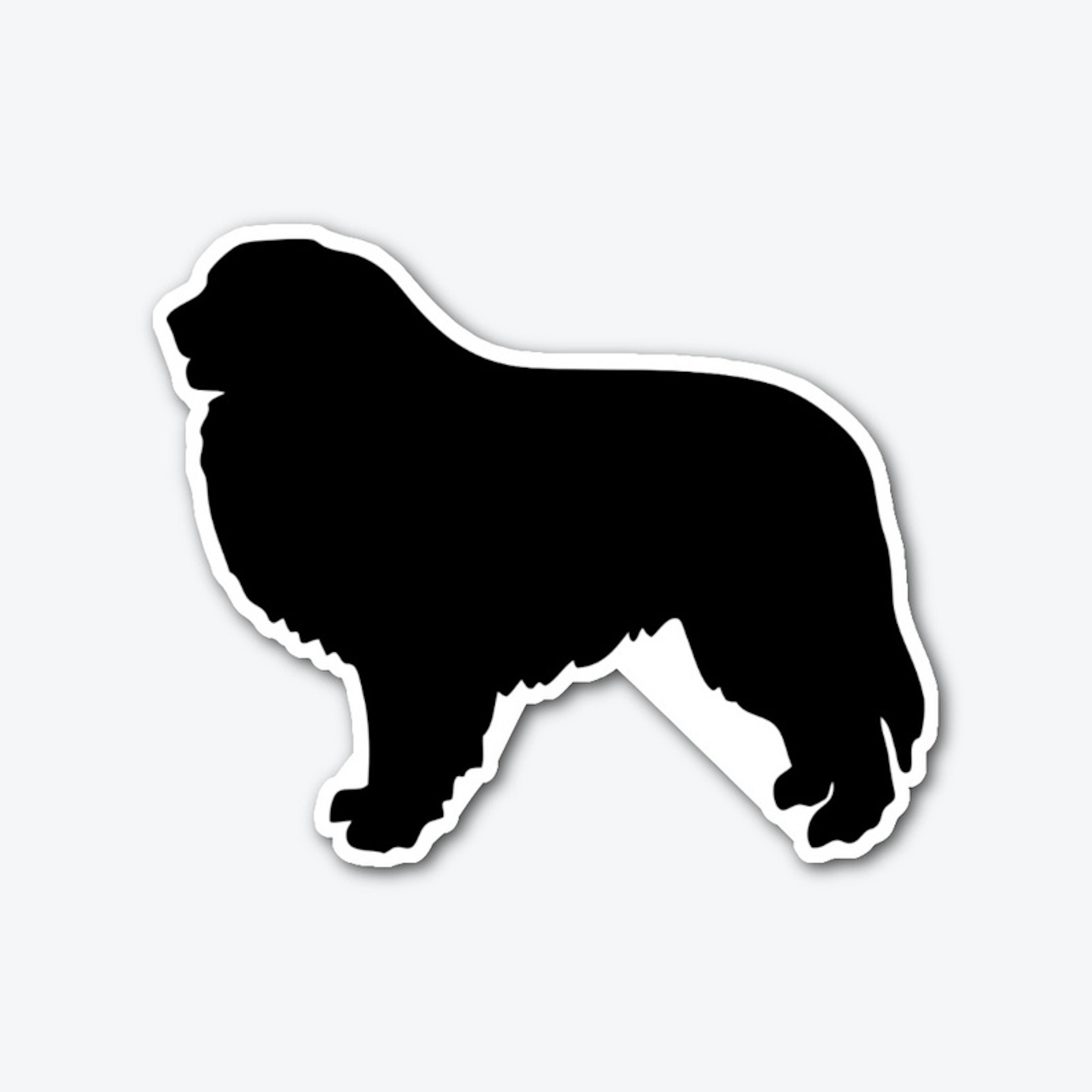 Great Pyrenees Silhouette Sticker